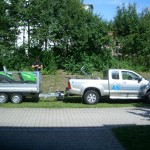 Rasenmähtraktor - Transport